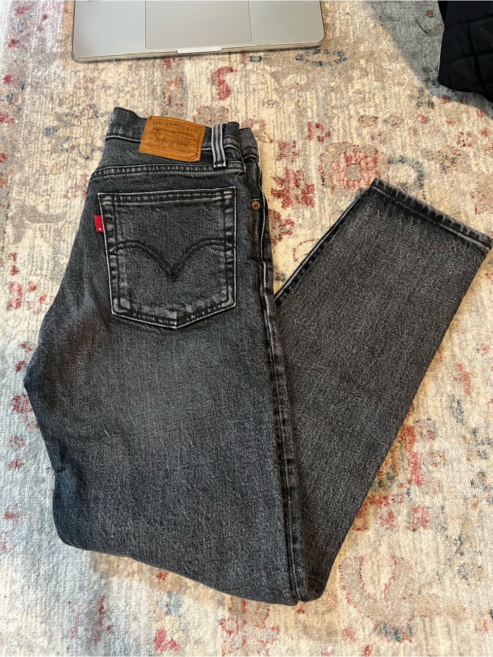Levi's Wedgie Straight Black Jeans